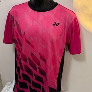 Yonex Men's Pink Short Sleeve Tee